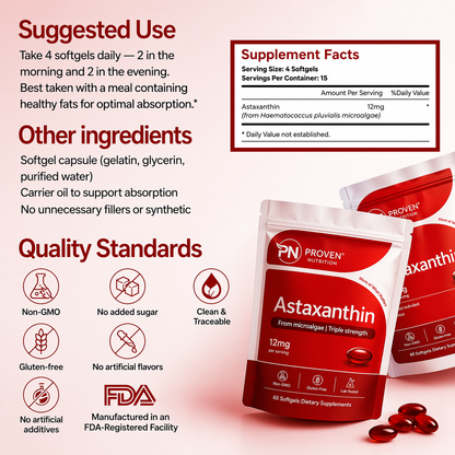 Astaxanthin Softgel Capsules - 120 SoftGels